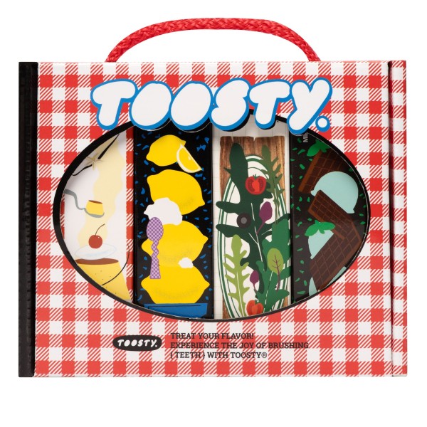 Korean Flavoured Toothpaste Set - Four flavours of 25g each - Toosty | MiiN Cosmetics