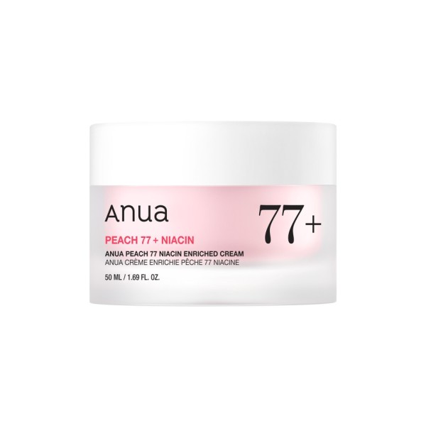 Crema enriquecida con niacinamida y 77% de extracto de melocotón · Anua | MiiN Cosmetics