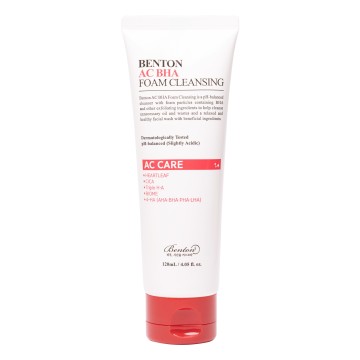 BHA Gel-To-Foam Cleanser For Oily Skin - 120ml - Benton | MiiN Cosmetics