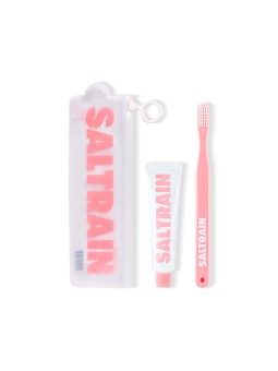 Kit da viaggio dentale rosa · Saltrain | MiiN Cosmetics