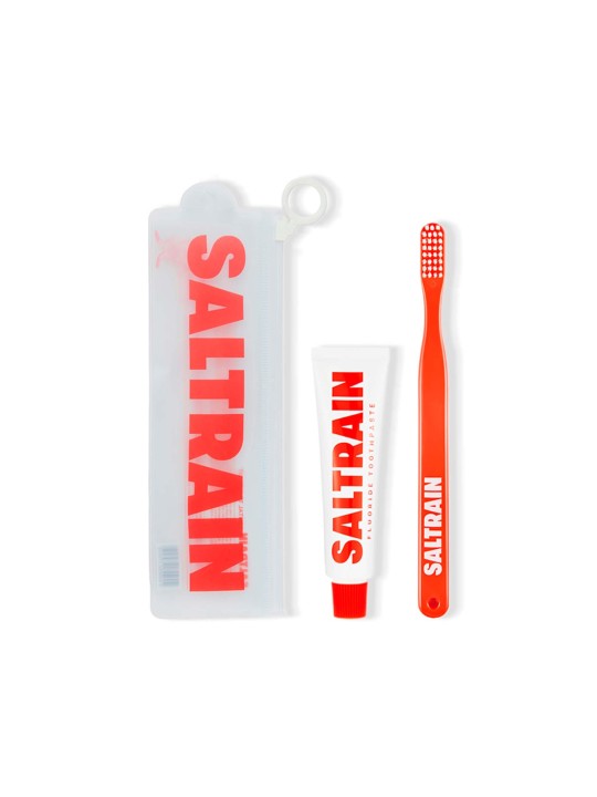 Kit da viaggio dentale rosso · Saltrain | MiiN Cosmetics