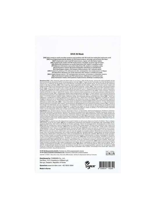 DIVE-IN Hyaluronic Acid Multi Pad · Torriden | MiiN Cosmetics