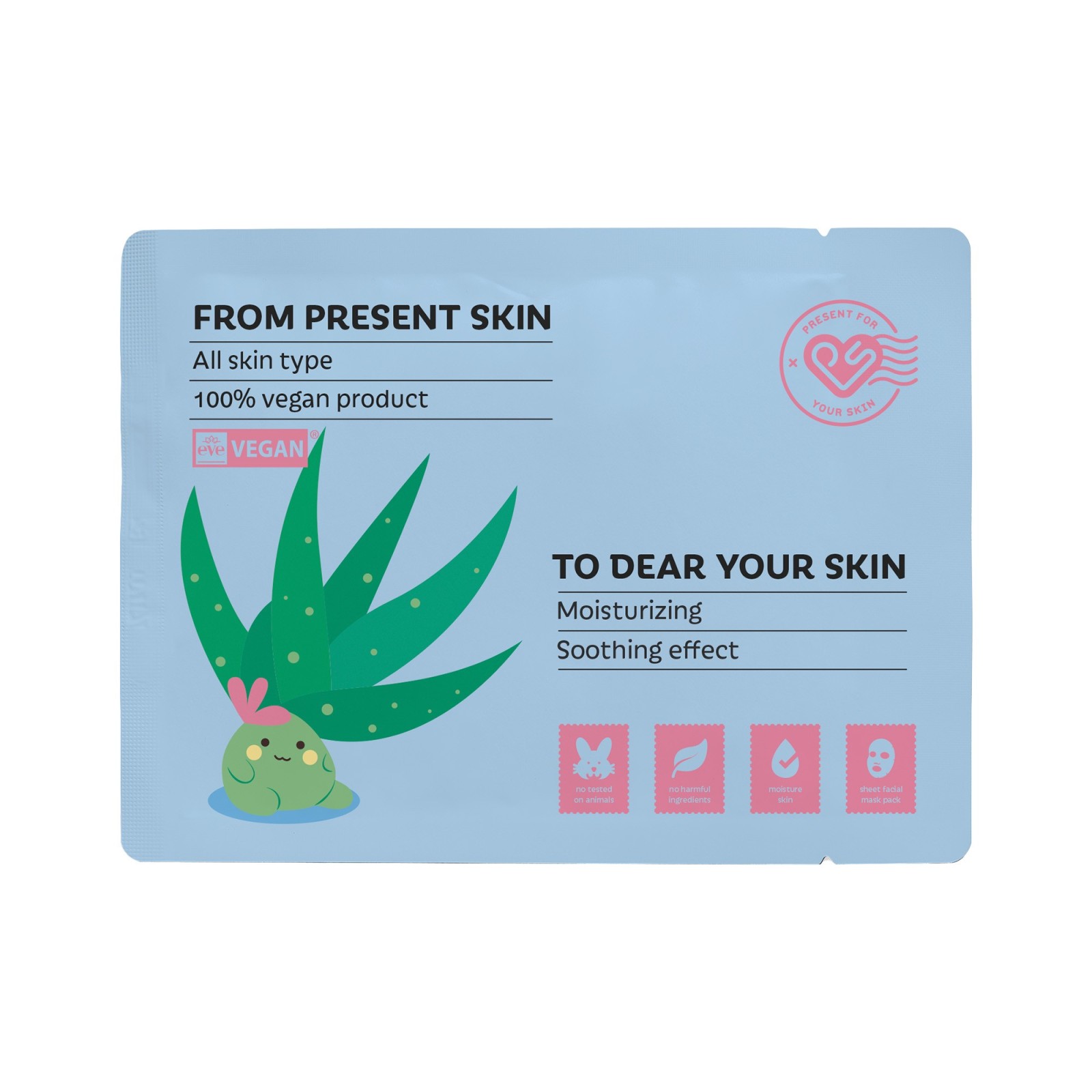 Mask P.S Aloe For Your Skin · Present Skin | MiiN Cosmetics