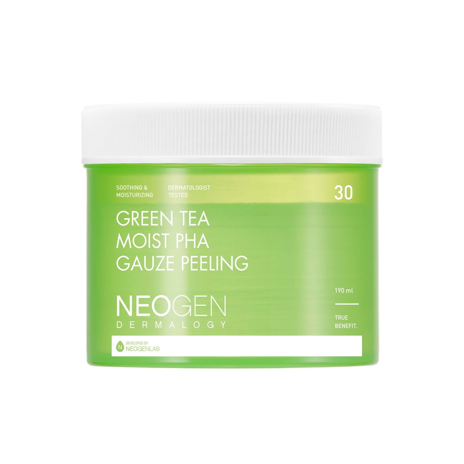 Dermalogy Green Tea Moist PHA Gauze Peeling · Neogen | MiiN Cosmetics
