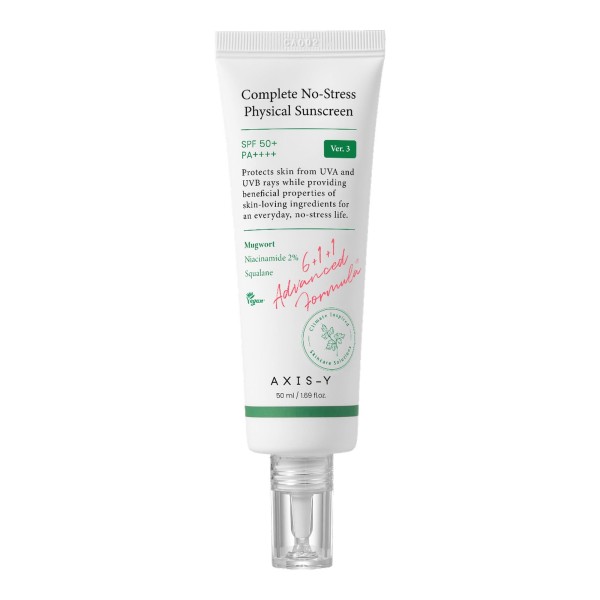 Complete No-Stress Physical Sunscreen V.3 · AXIS-Y | MiiN Cosmetics