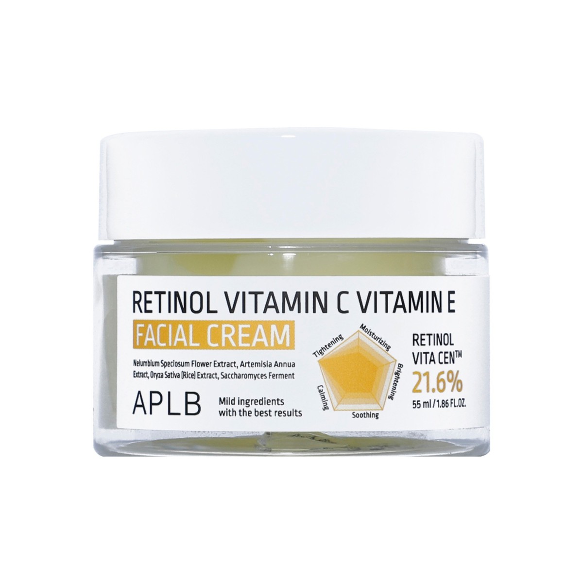Retinol Vitamin C Vitamin E Facial Cream · APLB | MiiN Cosmetics