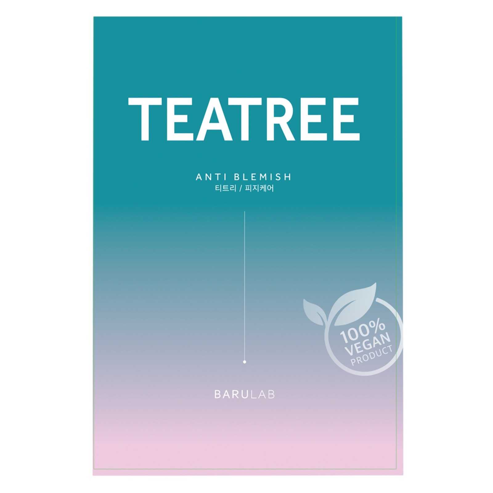 Maschera in tessuto purificante al Tea Tree - Barulab | MiiN Cosmetics