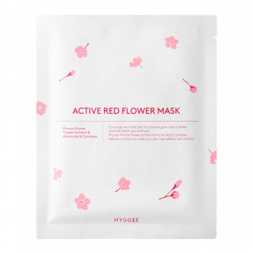 Active Red Flower Mask